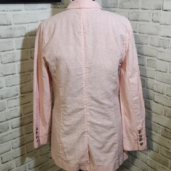 GB Pink/White Pinstripe SZ L Jacket - Picture 2 of 16